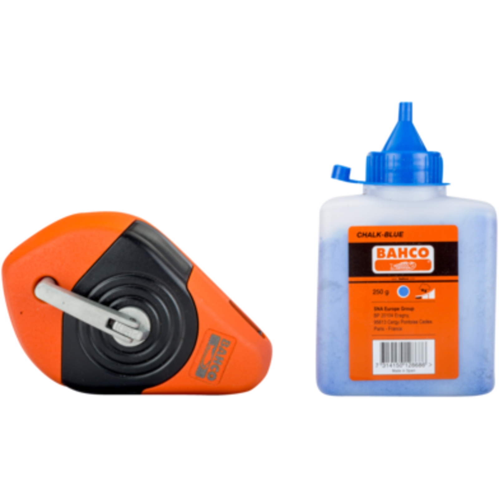 Kit cordeau traceur enroulement 5 vitesses 185 mm avec craie bleue BAHCO - CL-1441-SET