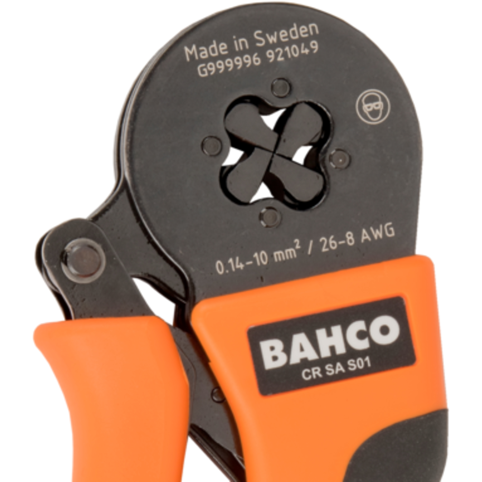 Pince à sertir profil carré 0,14-10 mm² AWG 26-8 ajustement automatique BAHCO - CR SA S01