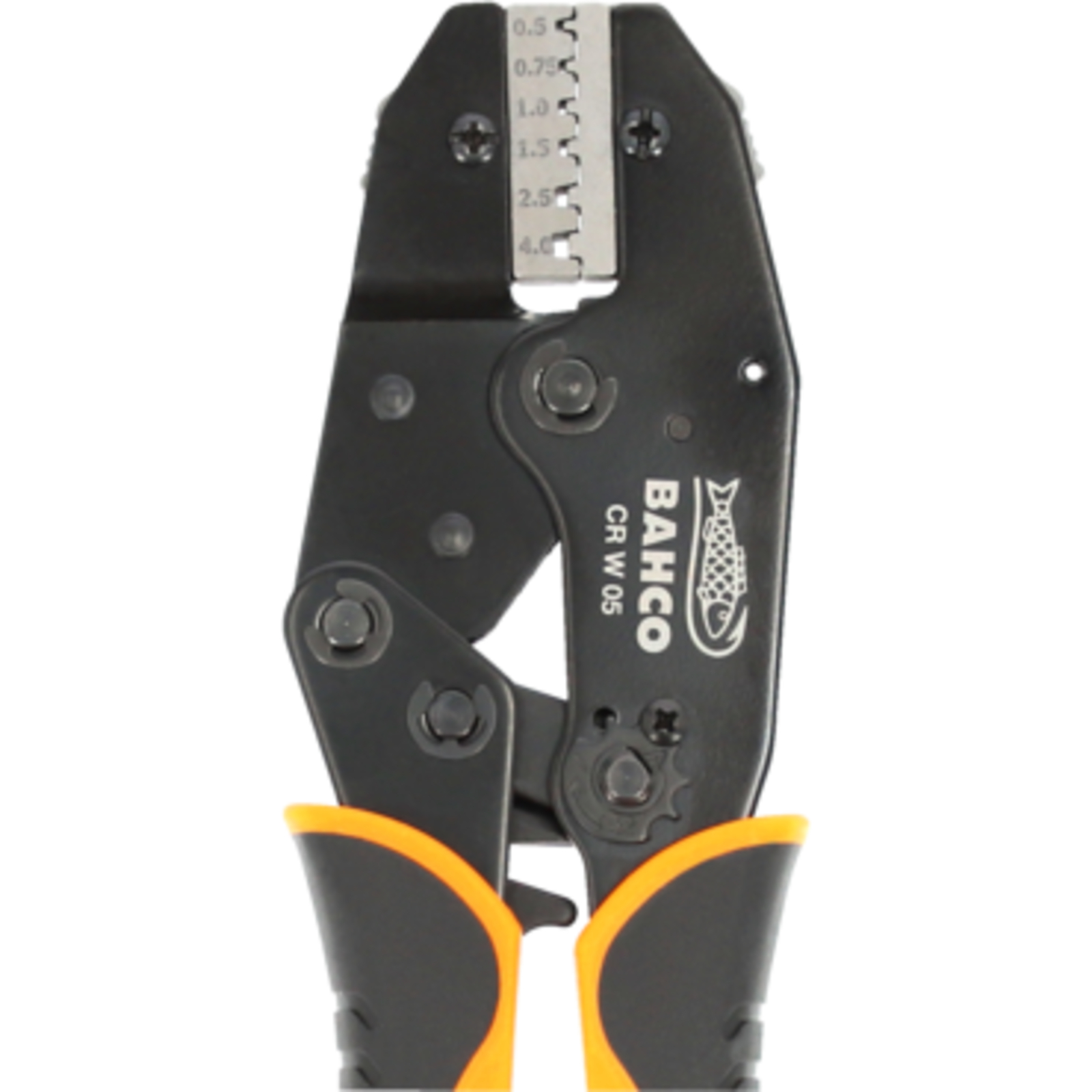 Pince à sertir à cliquet 0,5-4 mm² pour connecteurs tubulaires BAHCO - CR W 05