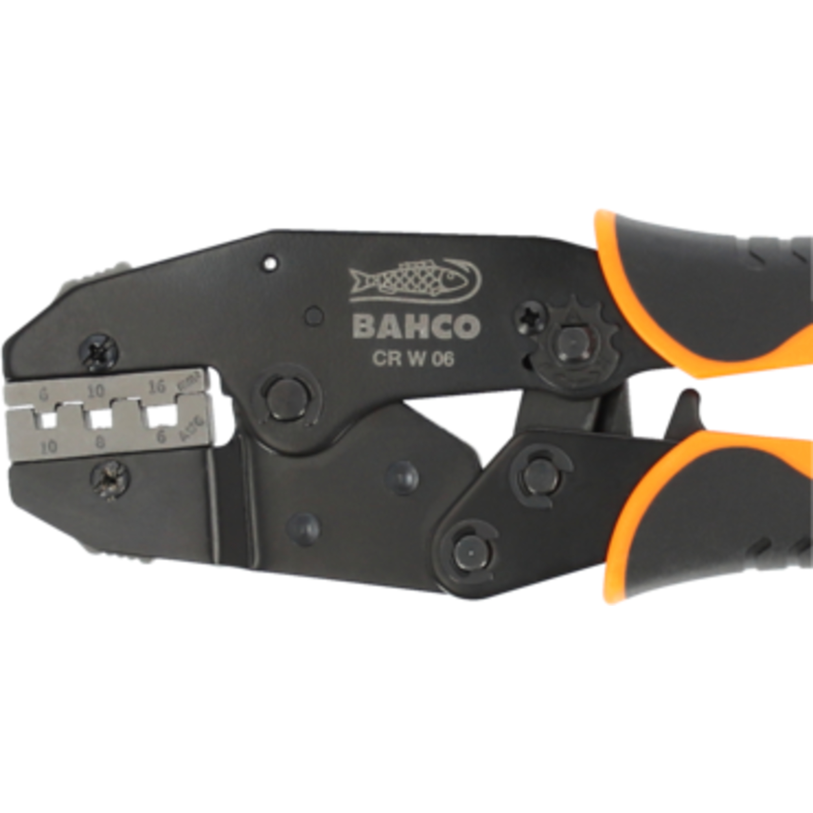 Pince à sertir cliquet 6-16 AWG connecteurs tubulaires 225 mm BAHCO - CR W 06