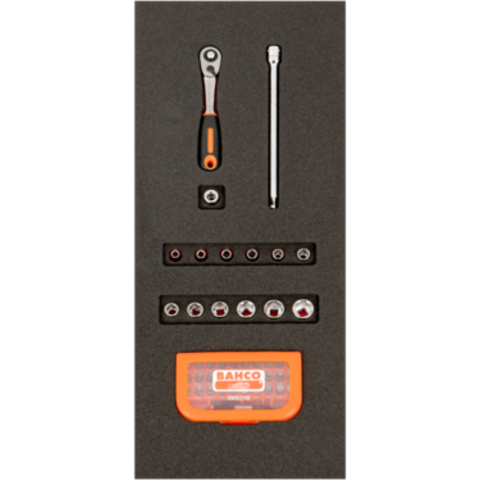 Module mousse Fit&Go 1/3 46 pièces douilles 1/4