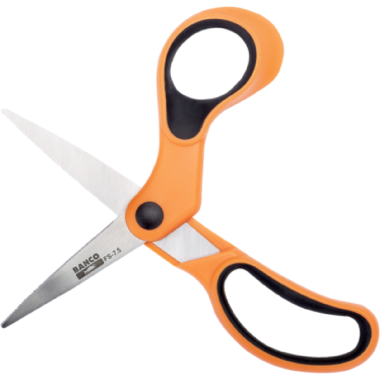 Grands ciseaux à anneaux 200 mm grip doux pour coupe fleurs rubans et fil doux BAHCO - FS-7.5