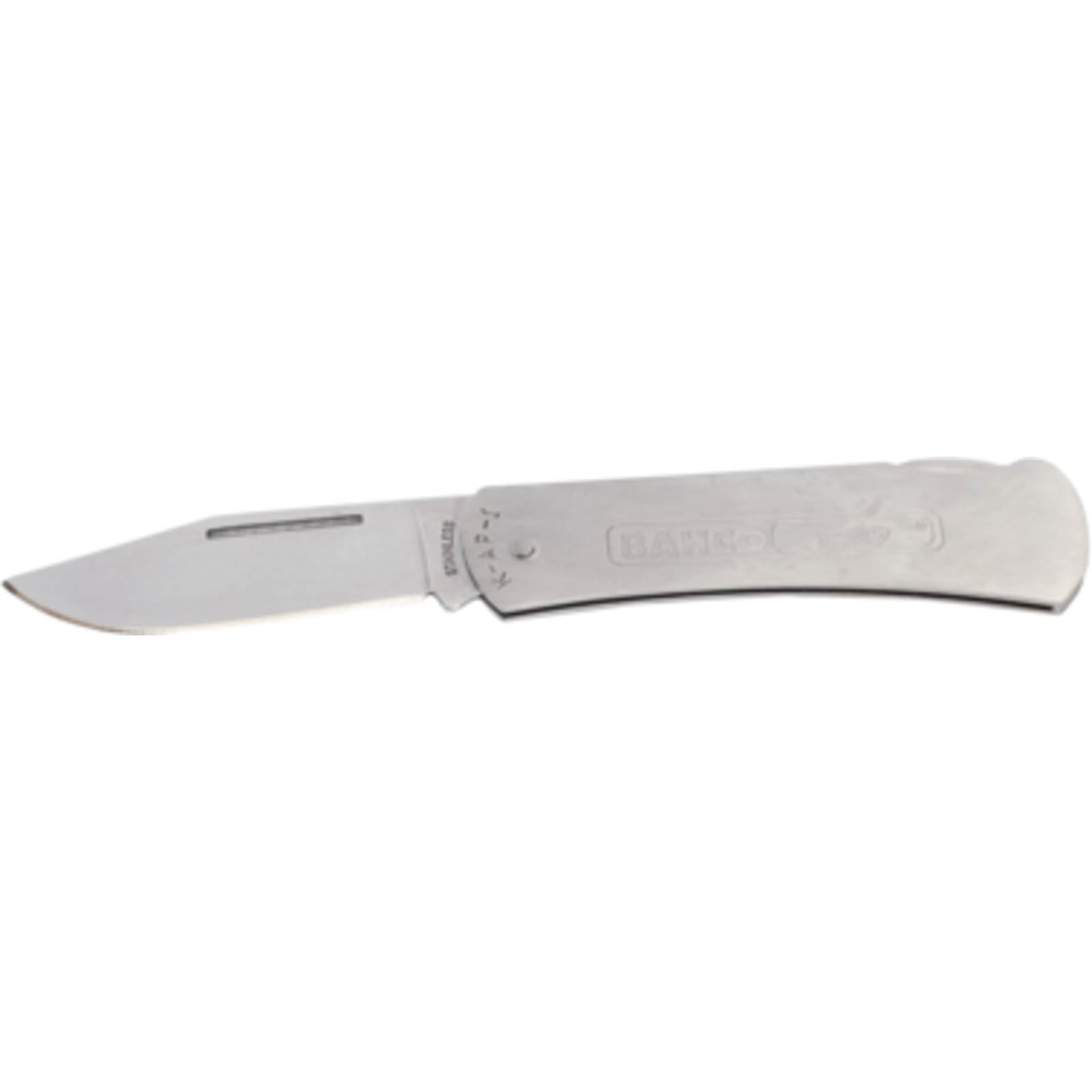 Serpette pliable lame inox 75 mm poignée fine acier inoxydable 175 mm BAHCO - K-AP-1