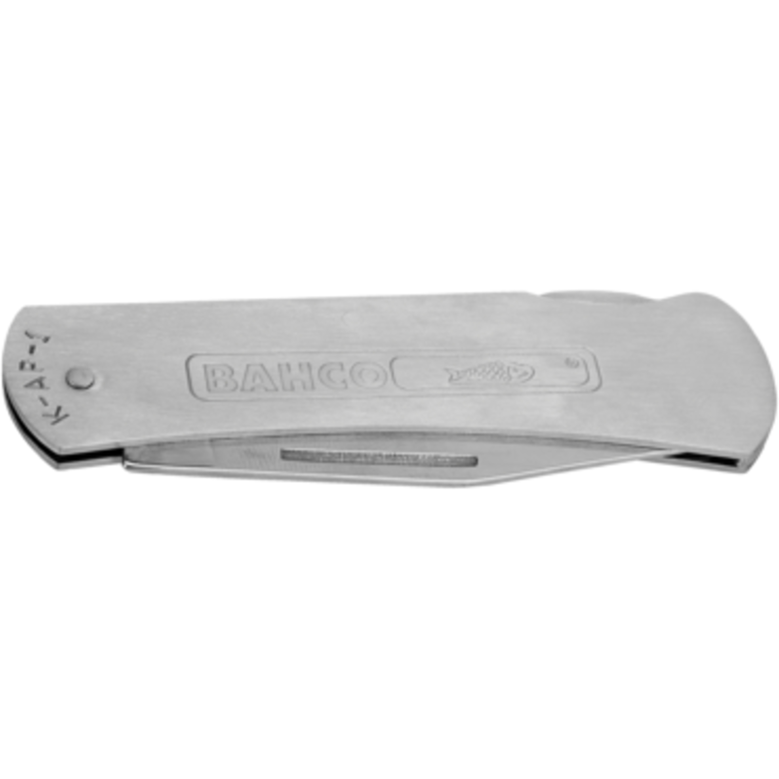 Serpette pliable lame inox 75 mm poignée fine acier inoxydable 175 mm BAHCO - K-AP-1