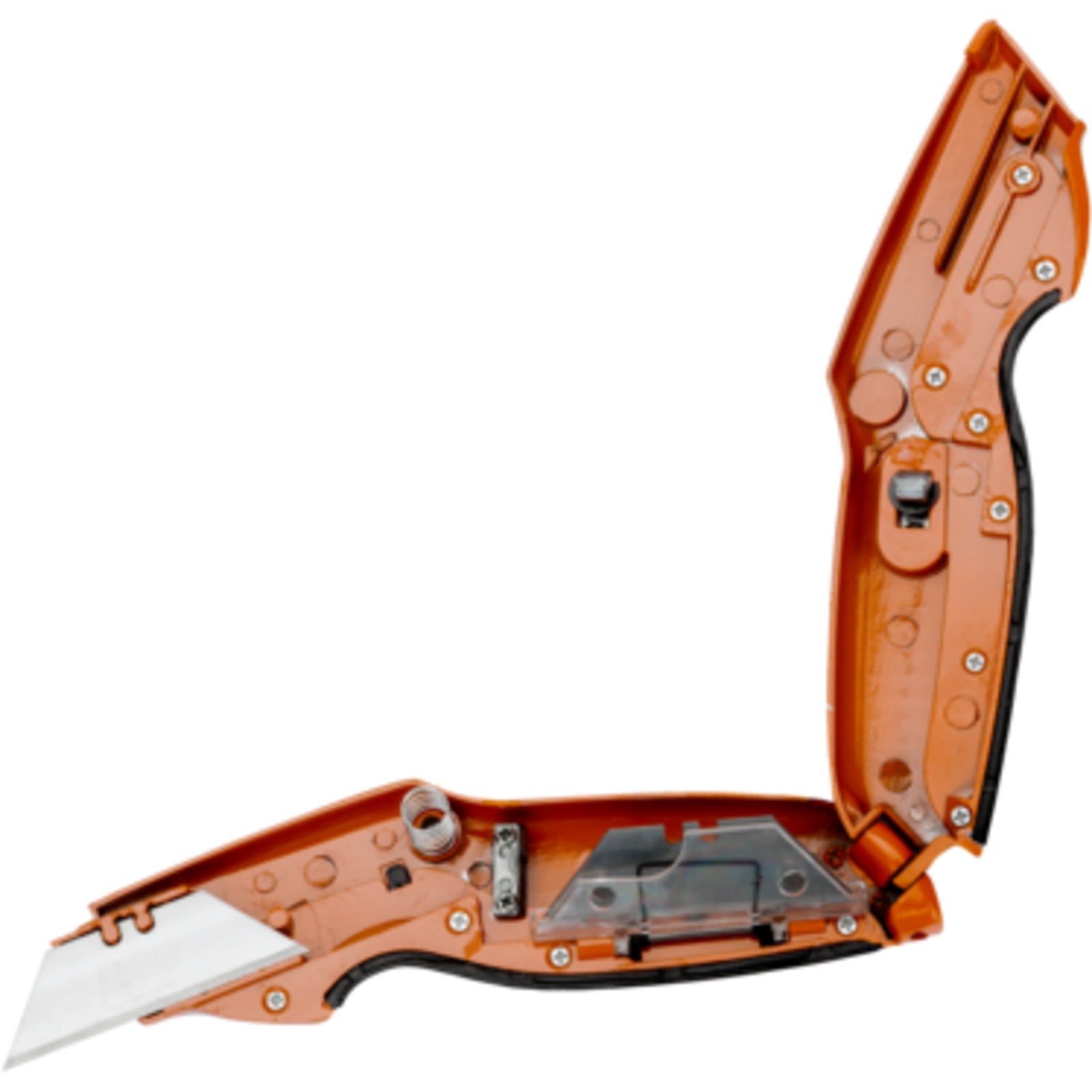 Cutter lame fixe revêtement plastique TPE avec étui aluminium 5 lames BAHCO - KBFU-01