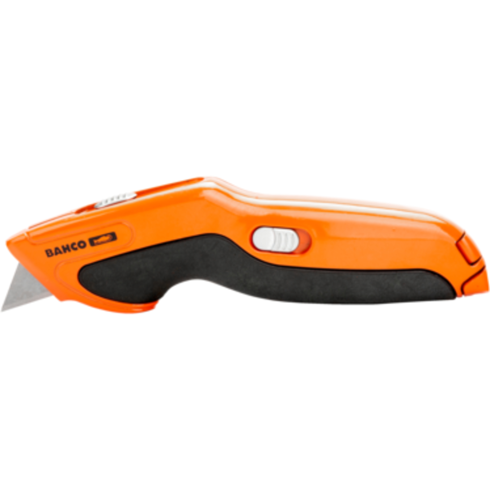 Cutter rétractable 170 mm revêtement plastique TPE avec stockage lames BAHCO - KBRU-01