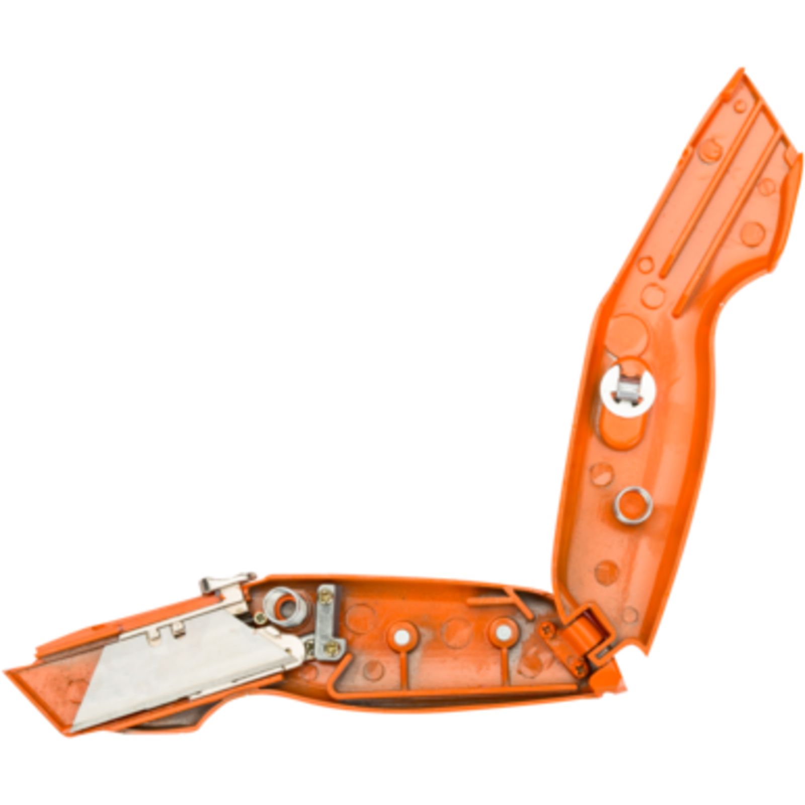Cutter de sécurité autorétractable 163 mm avec étui acier et stockage 5 lames BAHCO - KGAU-01