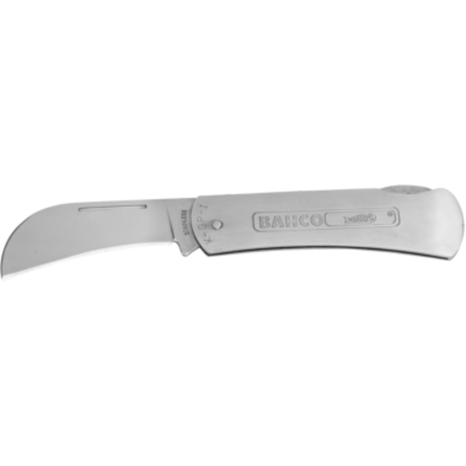 Serpette pliable lame crochet 70 mm inox 170 mm BAHCO - K-GP-1