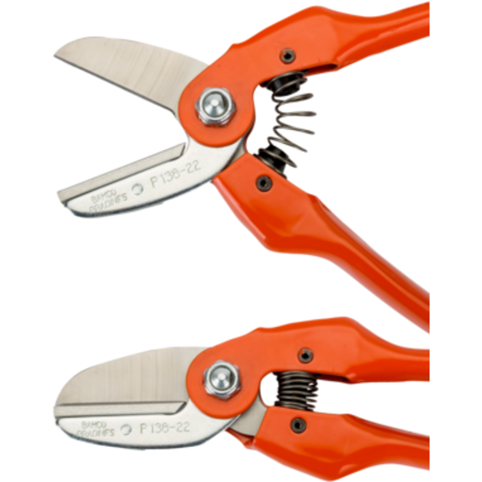 Sécateur à enclume 20 mm poignées acier pressé 220 mm BAHCO - P138-22-F