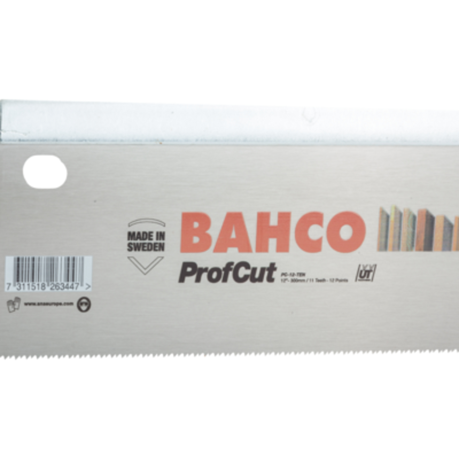 Scie égoïne à dos 300 mm 11/12 dents pour matériaux d'épaisseur moyenne ProfCut BAHCO - PC-12-TEN