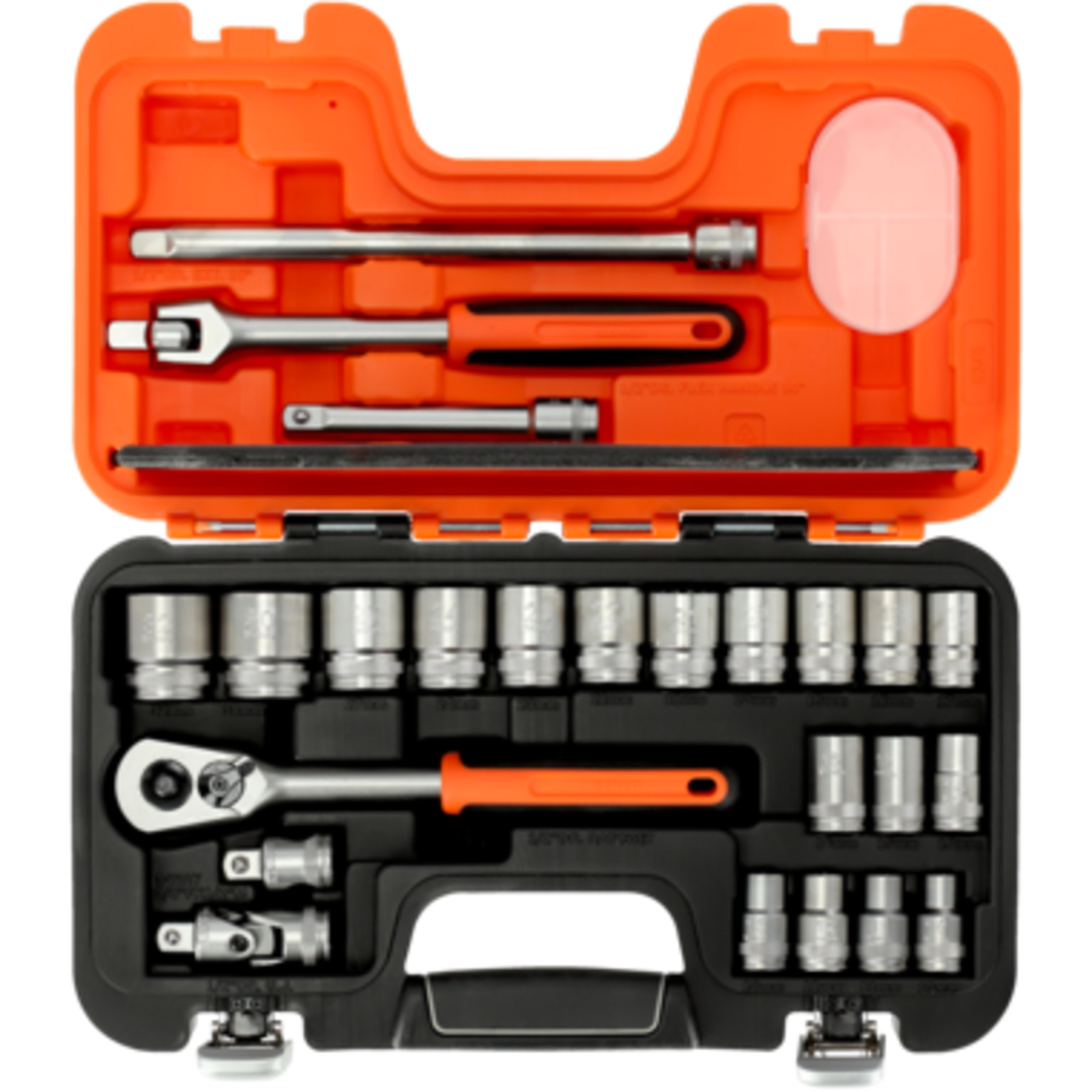 Jeu de douilles vis Spline 1/2'' 18 pièces avec cliquet et accessoires BAHCO - S240-SPL