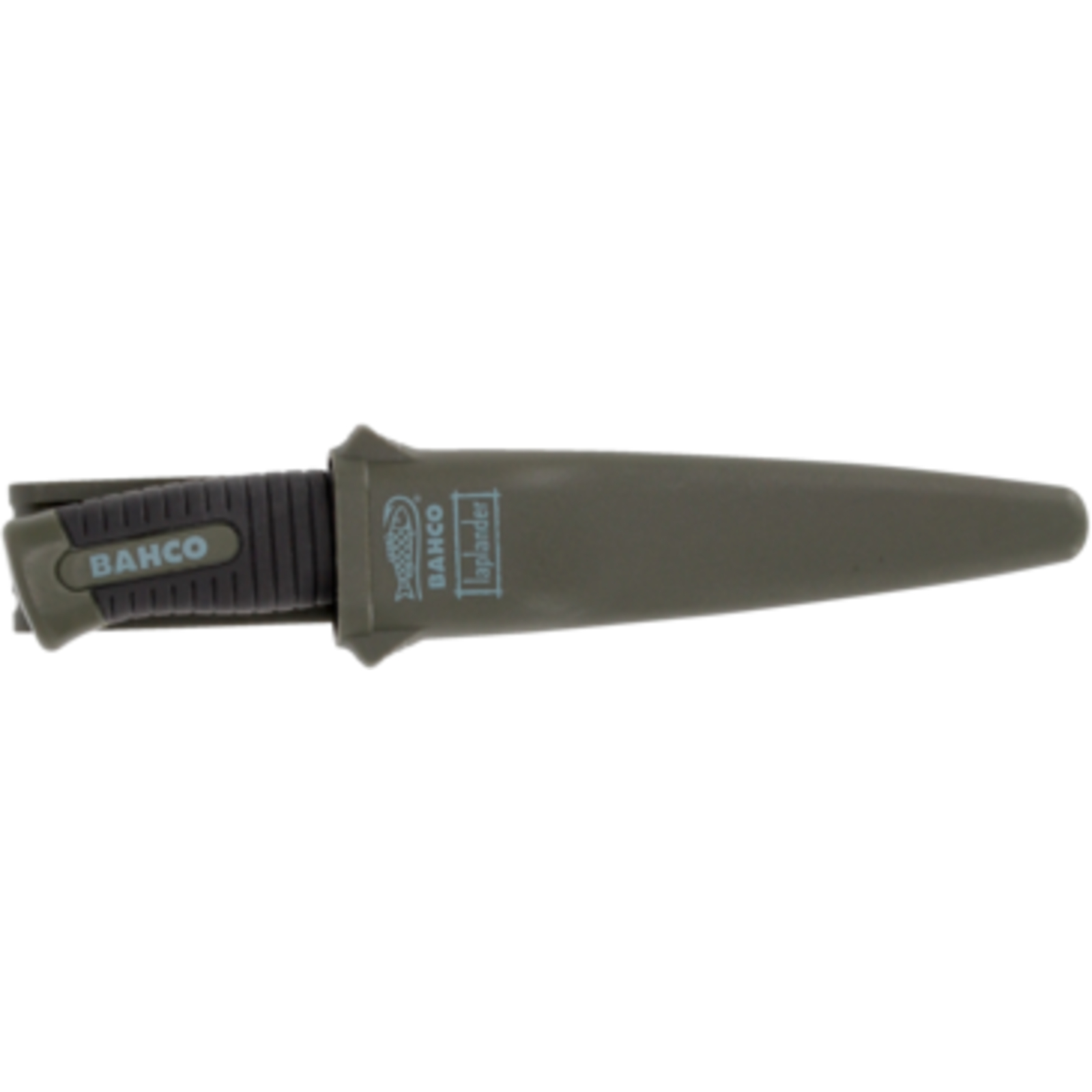Couteau Laplander lame inox 102 mm manche bimatière vert avec étui BAHCO - SB2446-LAP