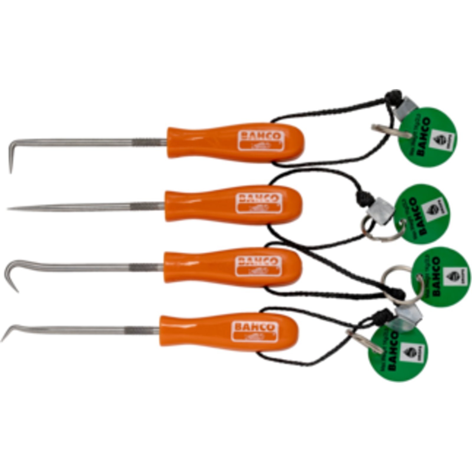Poinçons et crochets miniatures 4 pcs avec lanières Kevlar BAHCO - TAH2633/S4