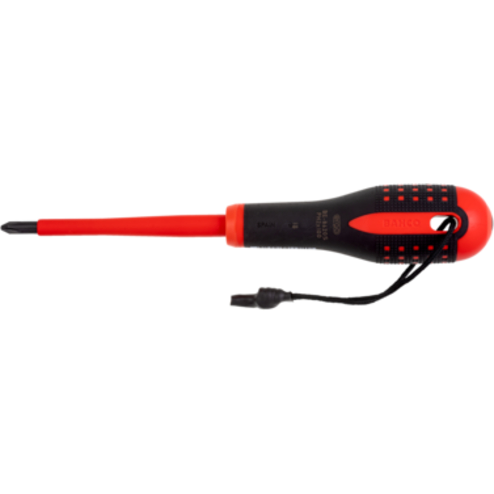 Tournevis Phillips isolé ERGO PH4 200 mm avec cordon Kevlar BAHCO - TAHBE-8640S