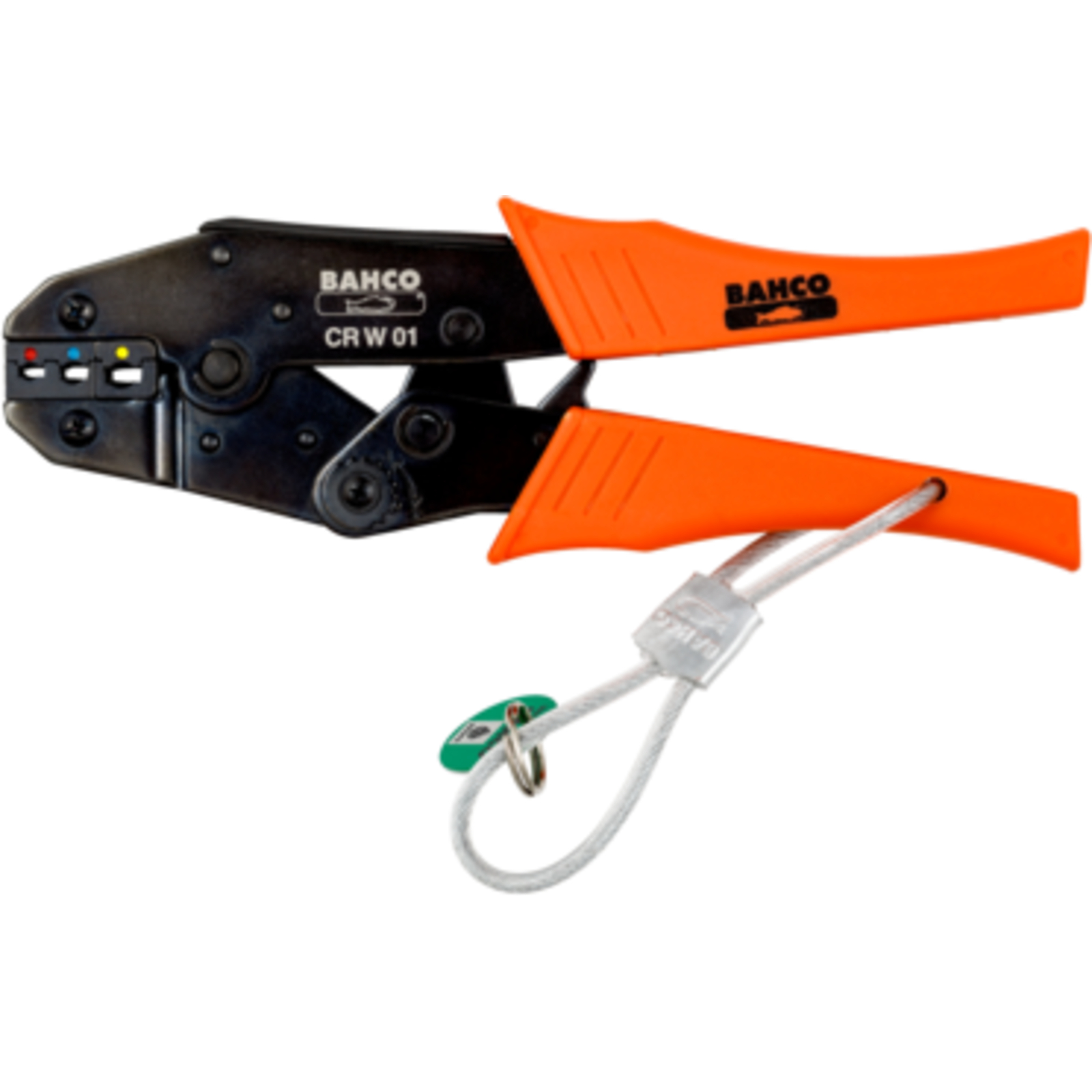 Pince à sertir à cliquet 225 mm câble sécurité métal pour connecteurs isolés BAHCO - TAHCRW01