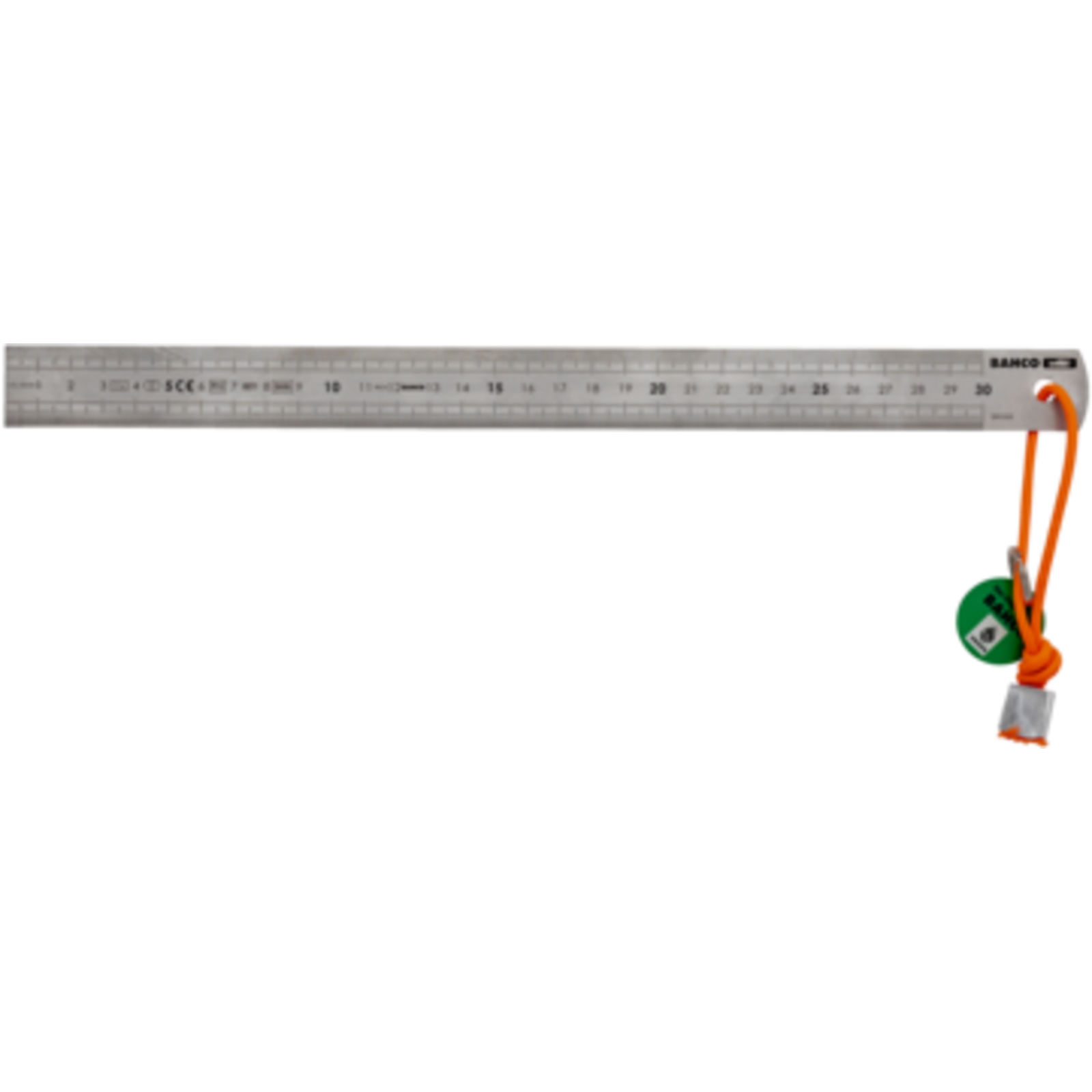Règle acier inoxydable 300 mm avec cordon Dyneema sécurité BAHCO - TAHSR300-MM