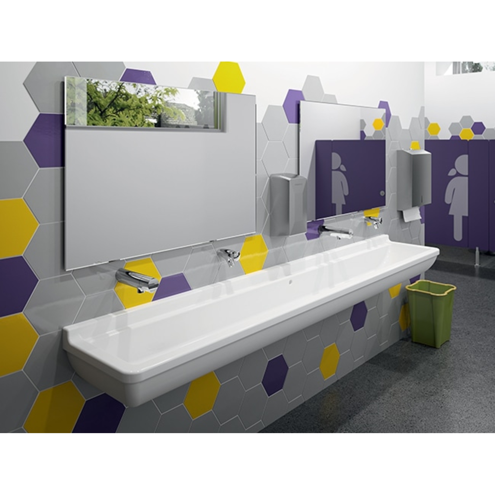 Mitigeur lavabo mural temporisé 7 sec sans contact 3 l/min PRESTO - 68075