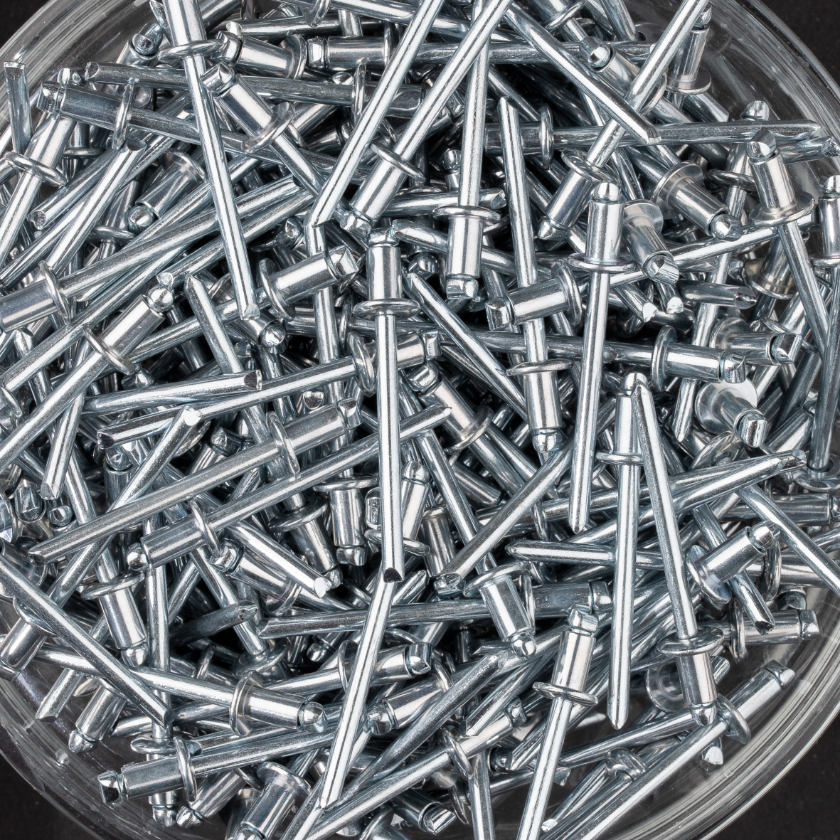 500 rivets standards à acier/acier à tête plate à Ø4x6mm - SCELL-IT - SD4006