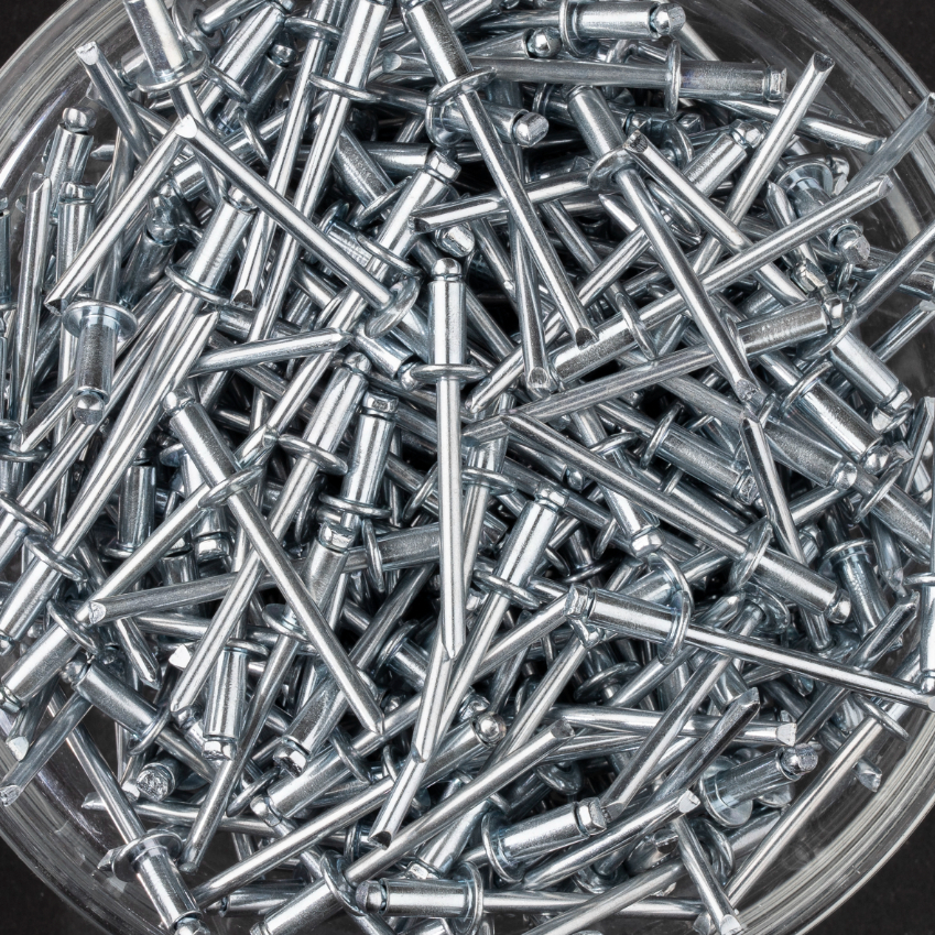 400 rivets standards à acier/acier à tête plate à Ø4x8mm - SCELL-IT - SD4008