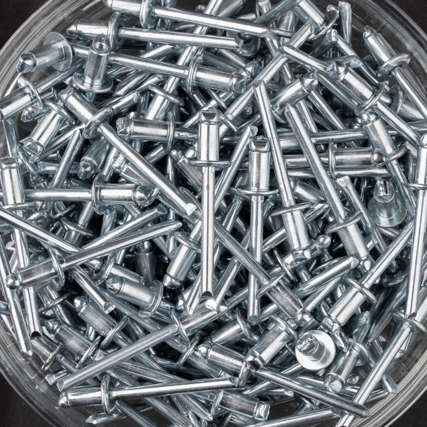 250 rivets standards à acier/acier à tête plate à Ø4,8x8mm - SCELL-IT - SD4808