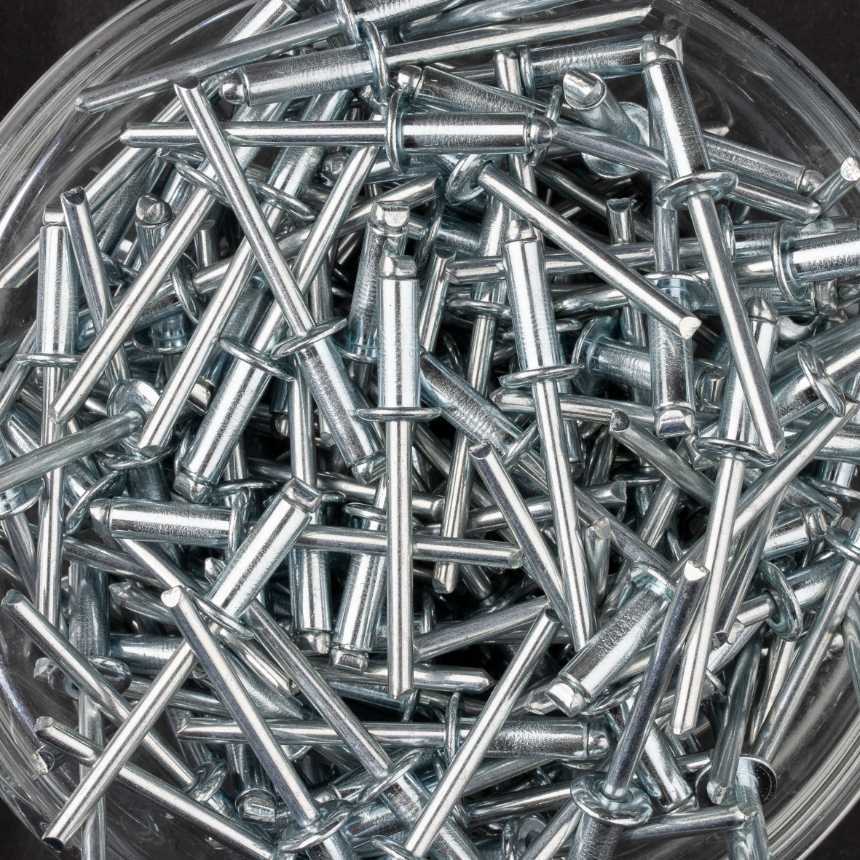 250 rivets standards à acier/acier à tête plate à Ø4,8x14mm - SCELL-IT - SD4814