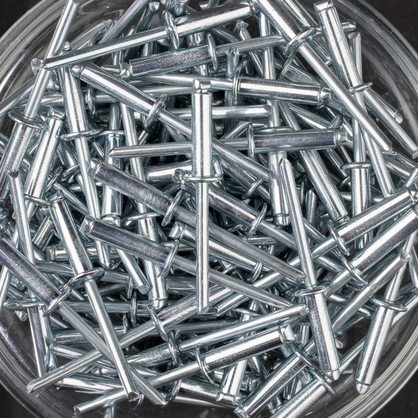 250 rivets standards à acier/acier à tête plate à Ø4,8x18mm - SCELL-IT - SD4818