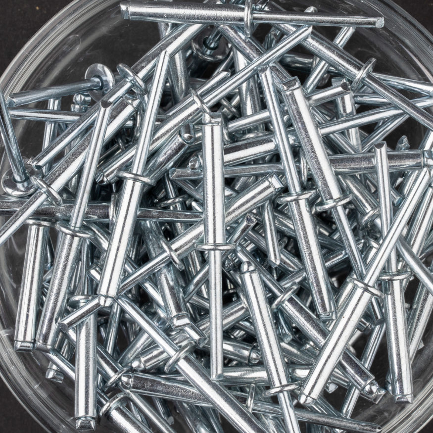 250 rivets standards à acier/acier à tête plate à Ø4,8x25mm - SCELL-IT - SD4825