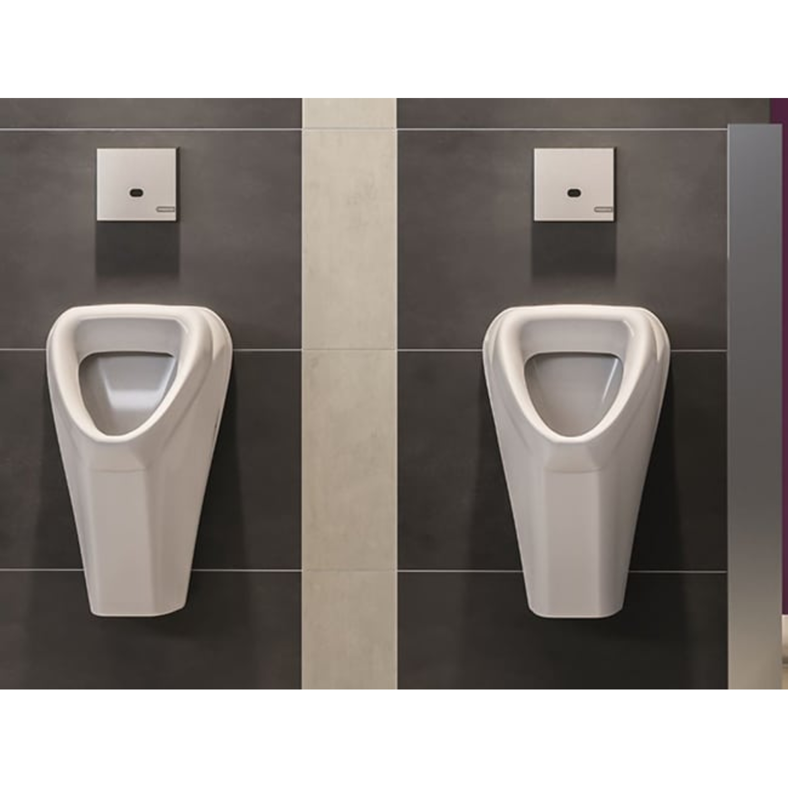 Robinet urinoir encastré électronique sans bouton face noire Sensao 8300 N PRESTO - 55480