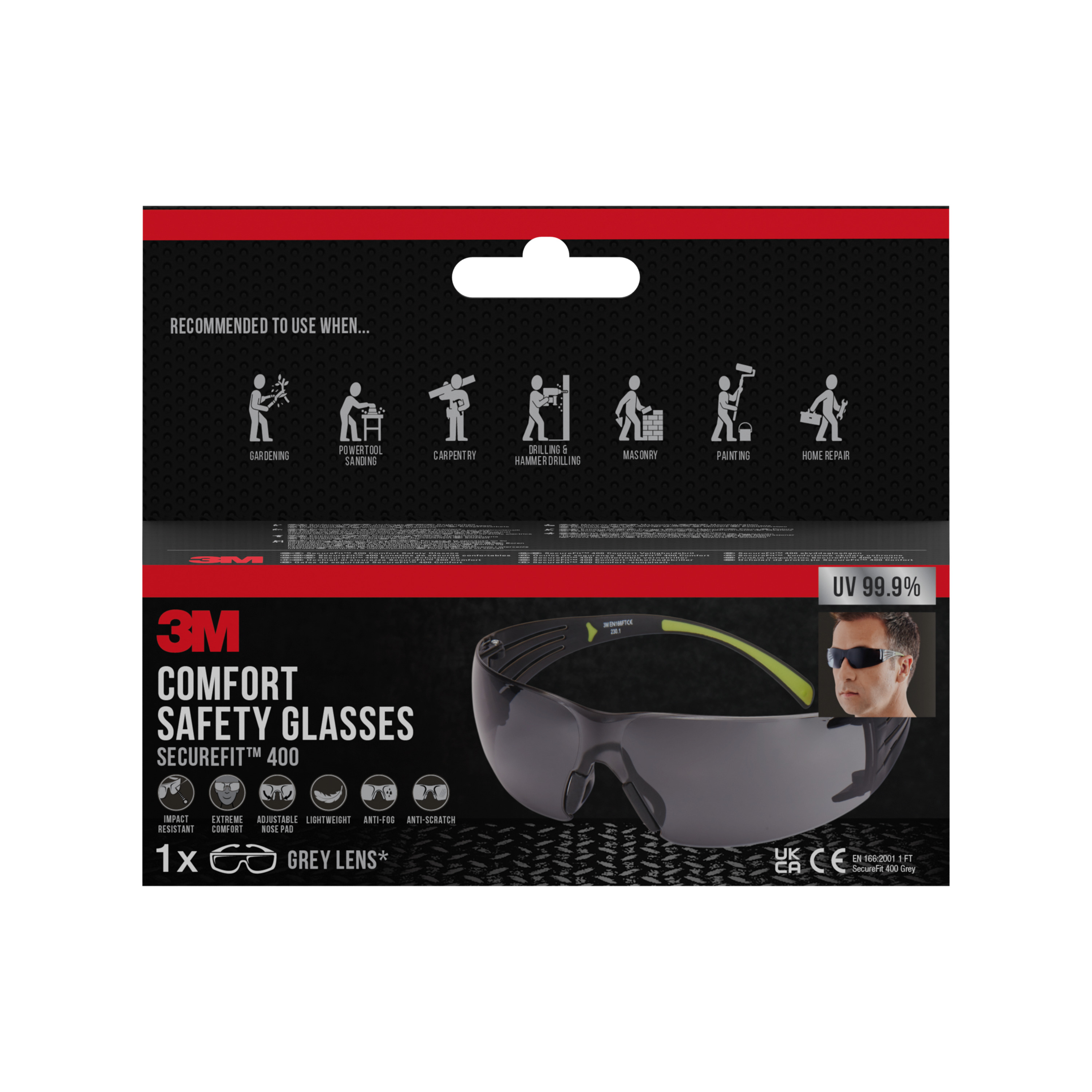 Lunettes de protection SecureFit SF400 Teinté - 3M - SF400NG 00