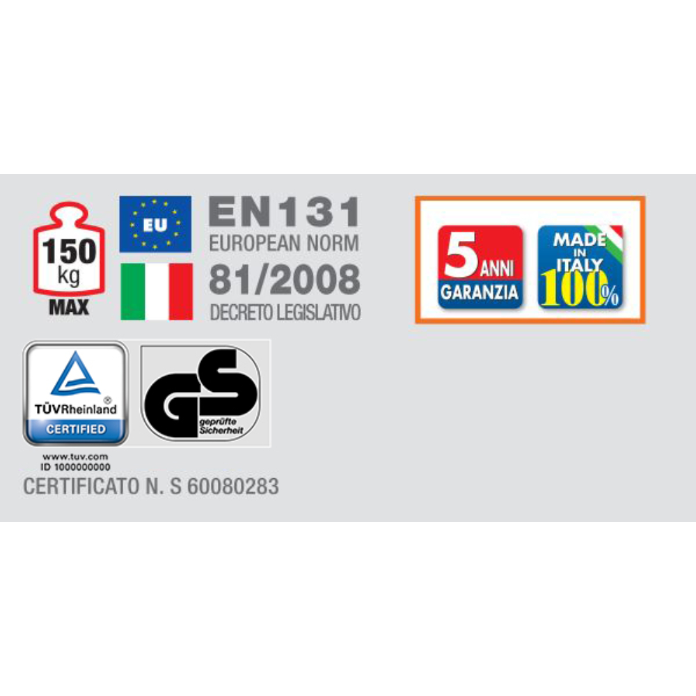 Échelle simple 5,02 m GENIA à 16 échelons FACAL - GS500/B