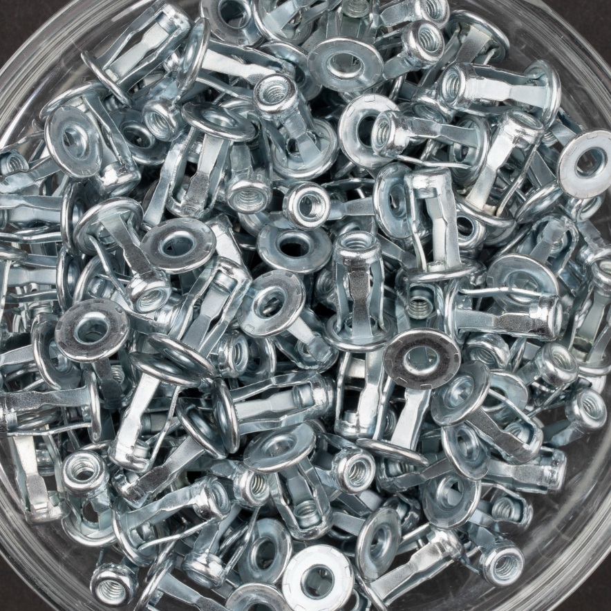 Écrou étoilé à acier à tête plate à M4x16,8mm - SCELL-IT - SPYDERXS4