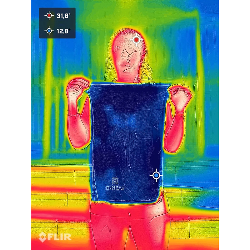 Serviette grise CT01-GRE rafraîchissante - G-HEAT - CT01-GRE