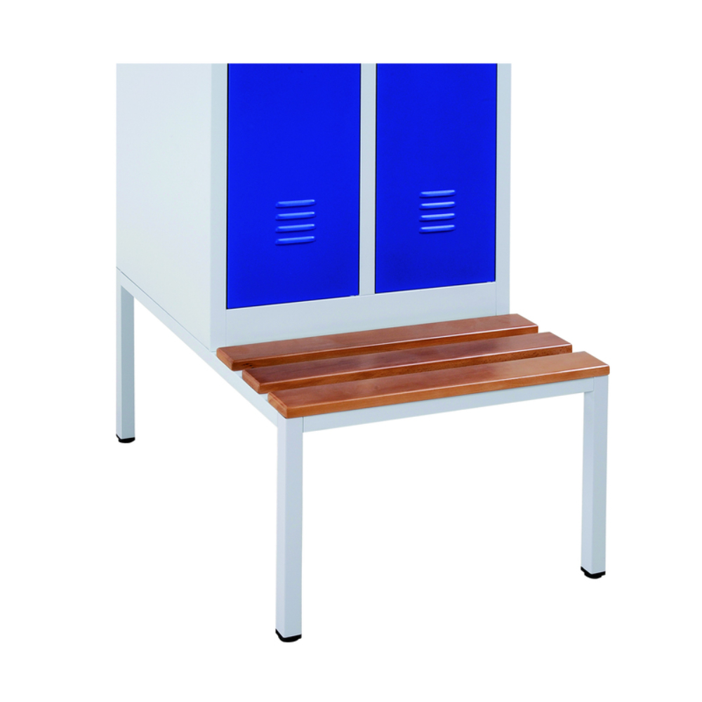 Socle banc vestiaire industrie salissante 2 cases - MOBIKA - VE-SB-001
