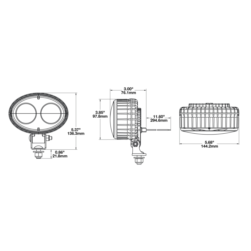 Lampe de signalisation Led Bleu - Modèle 770 BLU - 140TA2243