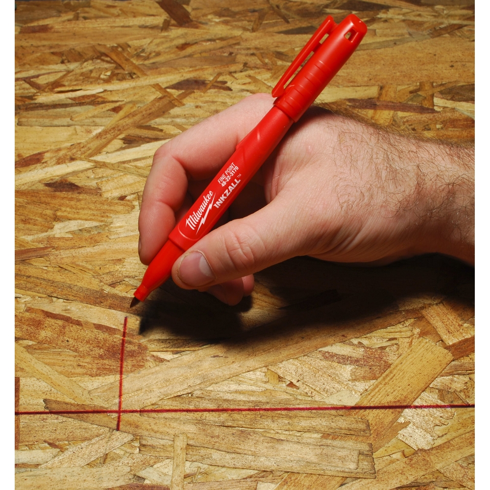 Marqueur Pointe Fine rouge MILWAUKEE ACCESSOIRES - 48223170
