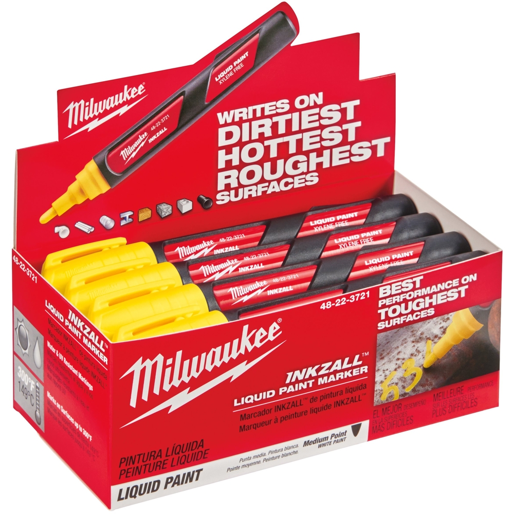 Marqueur peinture liquide Jaune MILWAUKEE ACCESSOIRES - 48223721