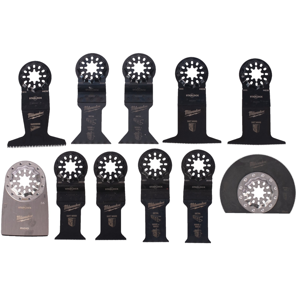Set de 11 lames de multi tools MILWAUKEE ACCESSOIRES - 48906090
