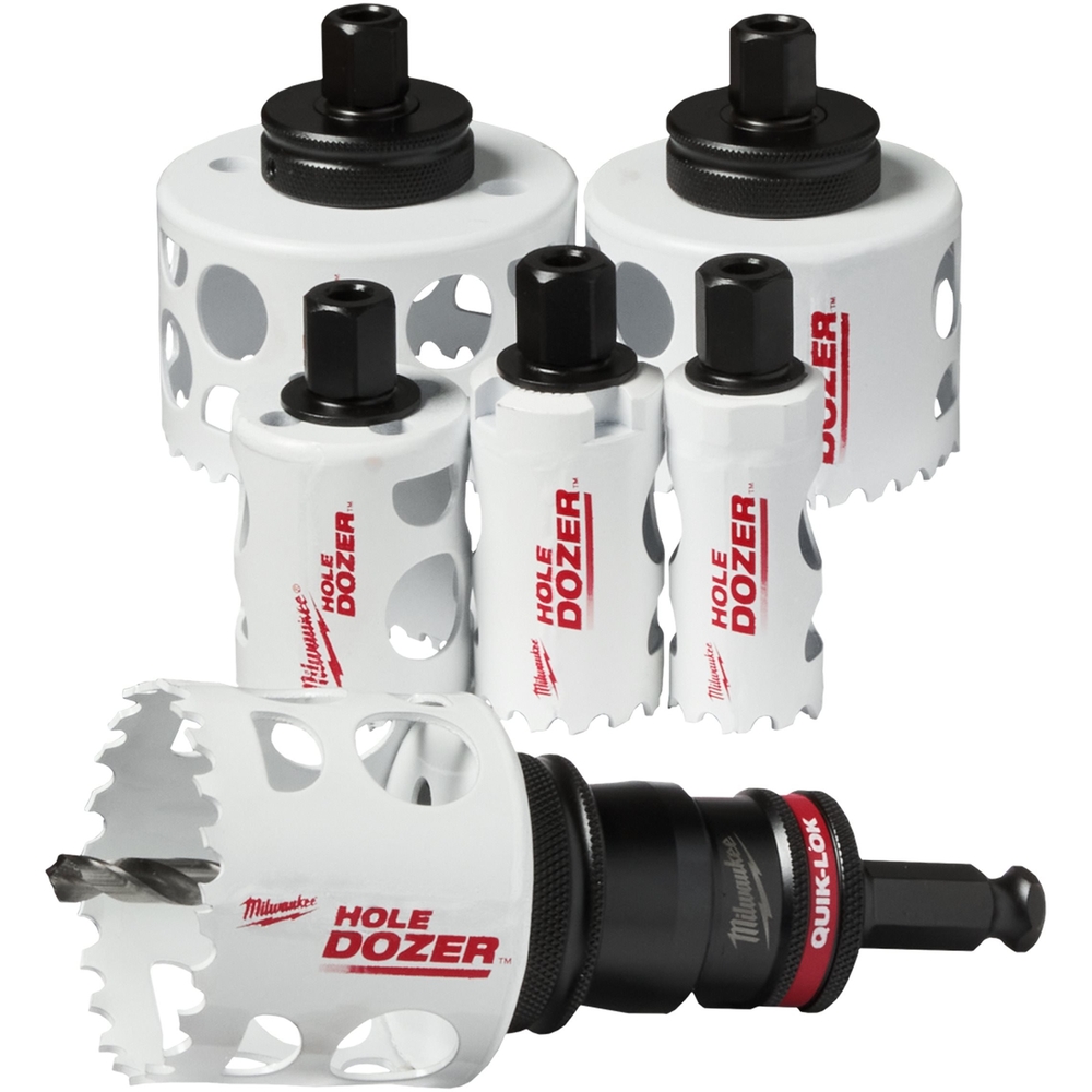  SET DE SCIES CLOCHES HOLE DOZER BI-METAL QUICK-LOK 9 PCS MILWAUKEE - 49224771