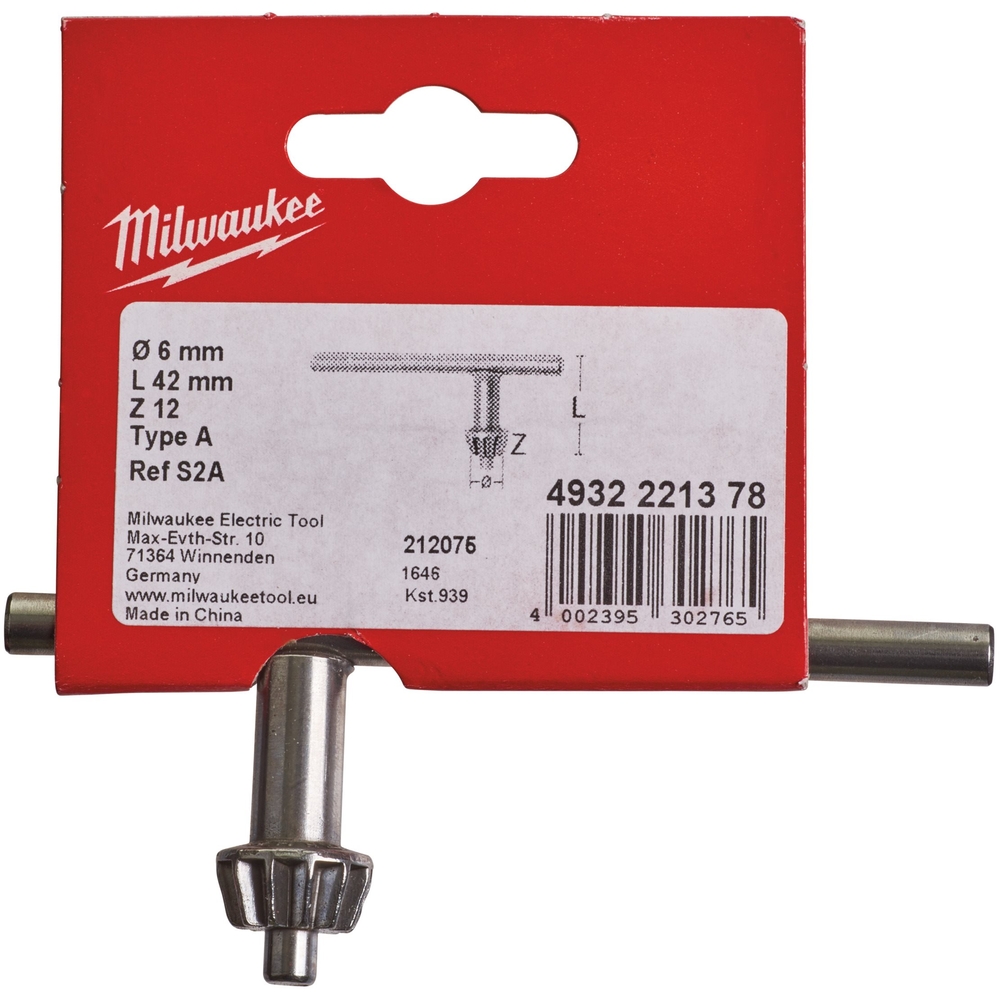 CLE MANDRIN TYPE A MILWAUKEE ACCESSOIRES - 4932221378