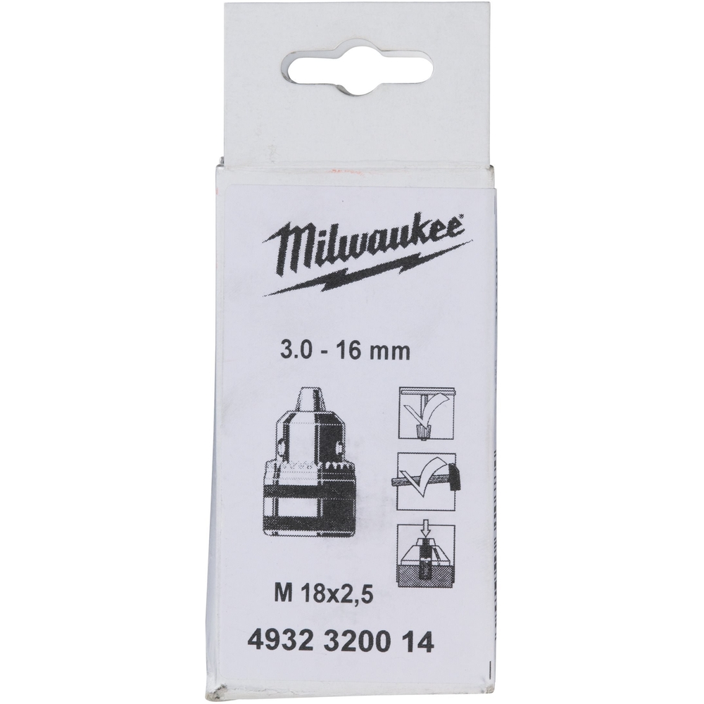 MANDRINCLE 3,0-16MM  MILWAUKEE ACCESSOIRES - 4932320014