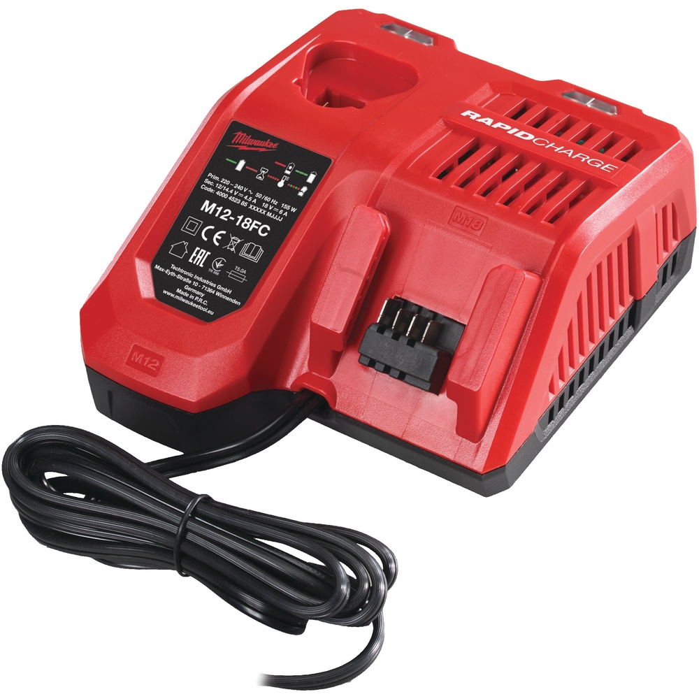 Chargeur rapide MILWAUKEE pour batterie M12-18 FC - 4932451079