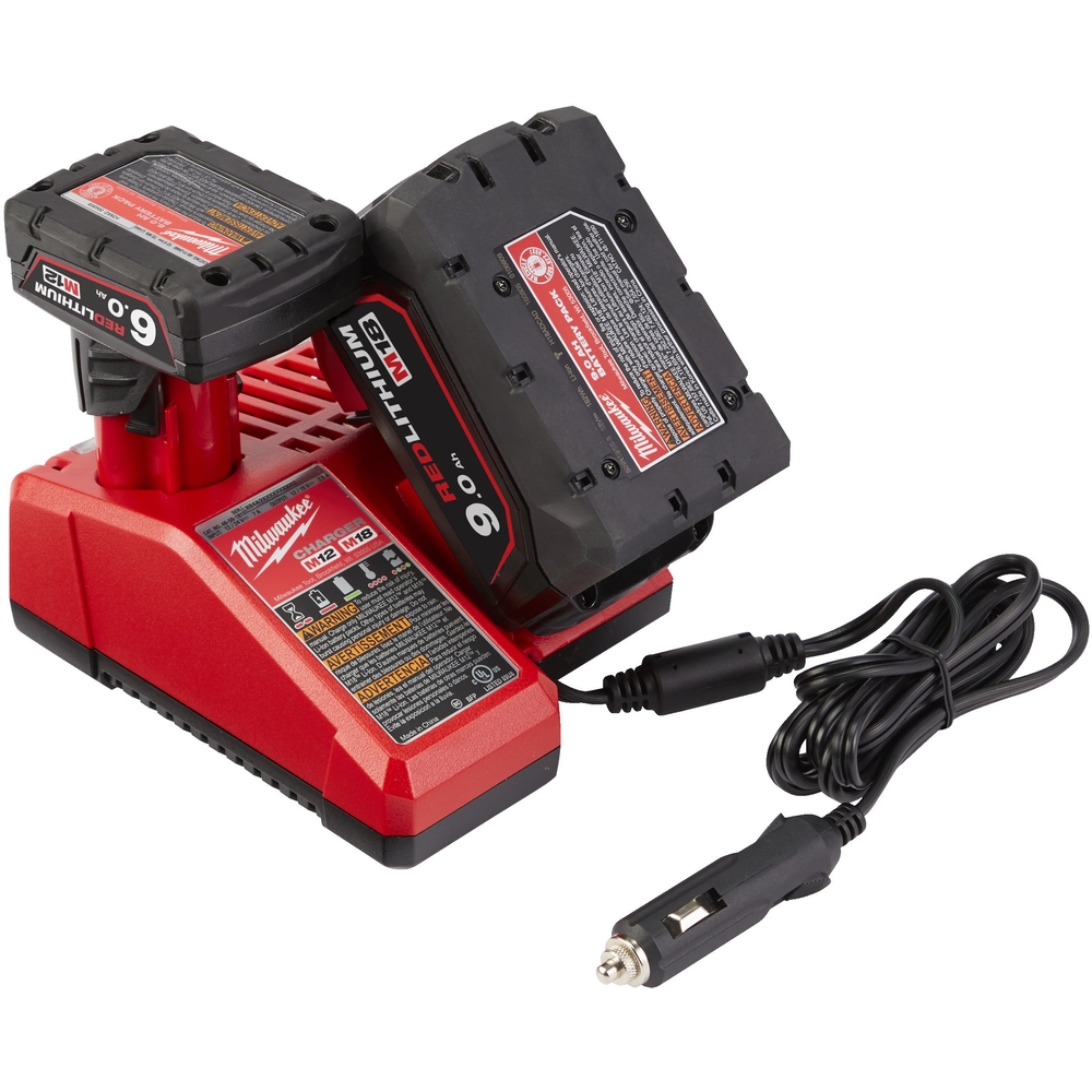 Chargeur Allume cigare 12V-14,4V, 18V, système M12 à M18 MILWAUKEE M12-18 AC - 4932459205