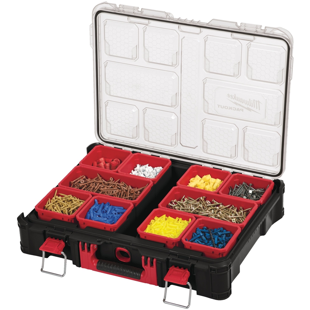 PACKOUT organiseur 10 bacs - 500 x 380 x 120 MILWAUKEE ACCESSOIRES - 4932464082