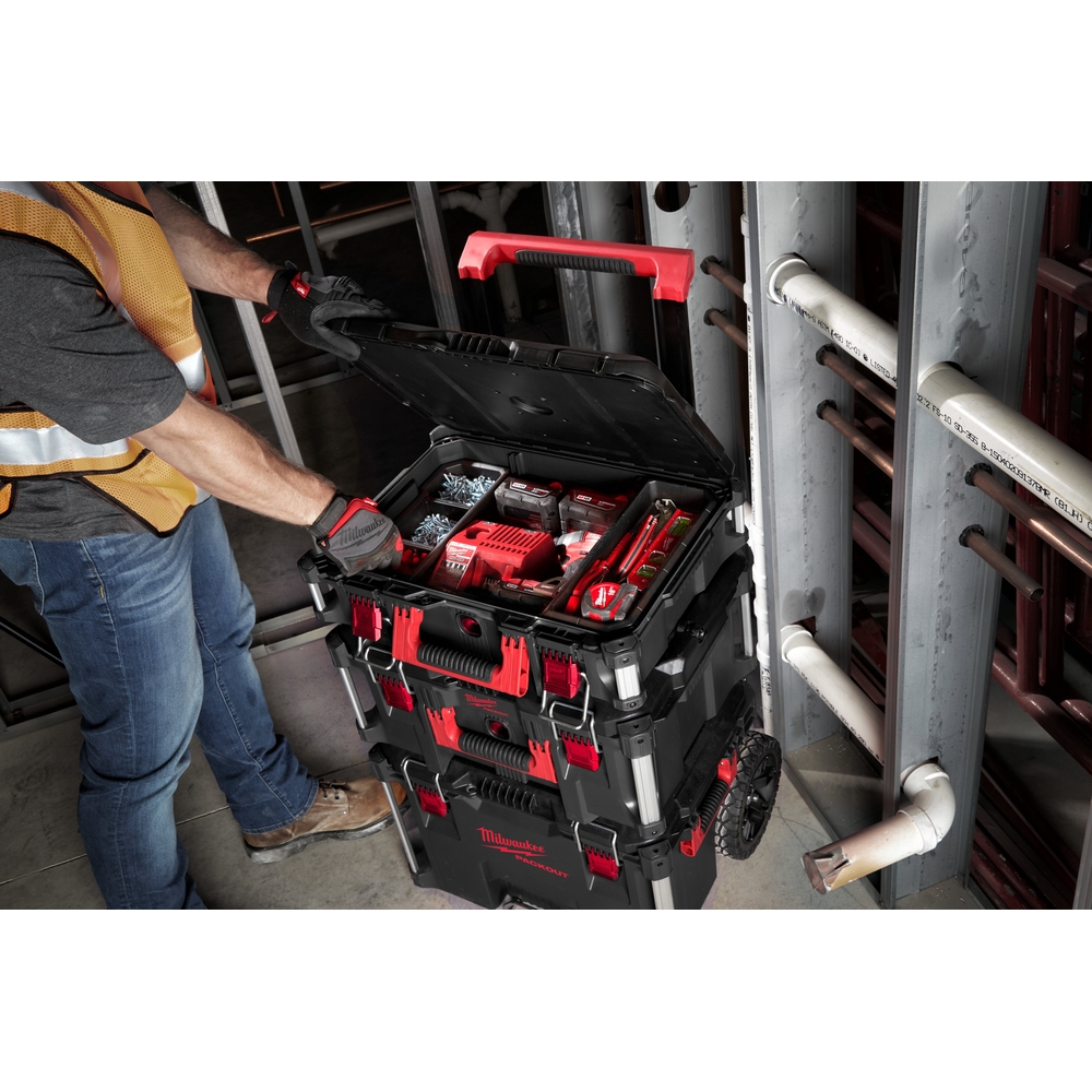PACKOUT 3 pièces trolley + coffret large + coffret MILWAUKEE - 4932464244