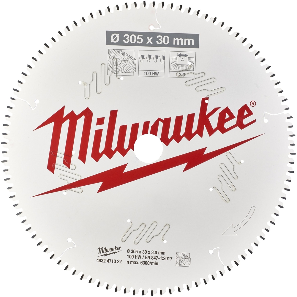 LAME ONGLET BOIS 305X30X3X100 ALTAILLANTS NEG MILWAUKEE ACCESSOIRES - 4932471322