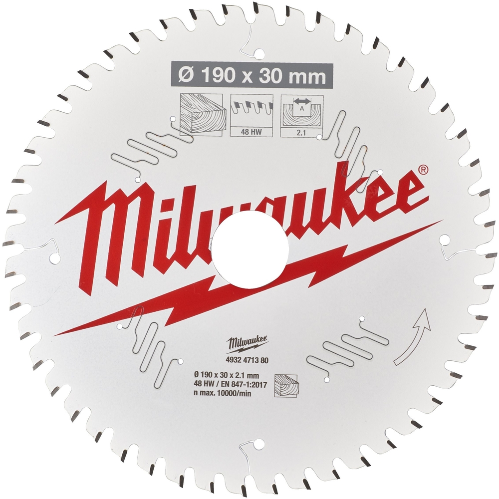 LAME SCIE CIRCULAIRE190MM/48 DTS  MILWAUKEE ACCESSOIRES - 4932471380