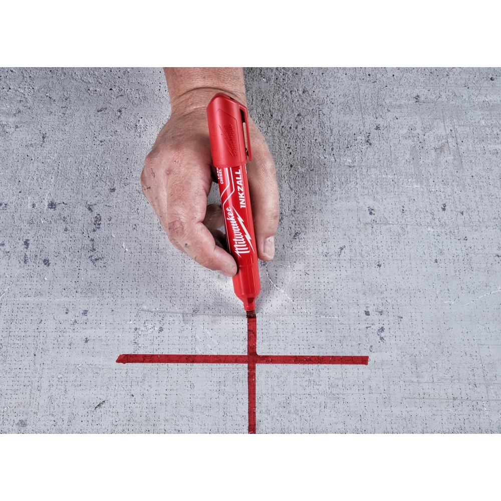 Marqueur pointe L rouge MILWAUKEE ACCESSOIRES - 4932471556