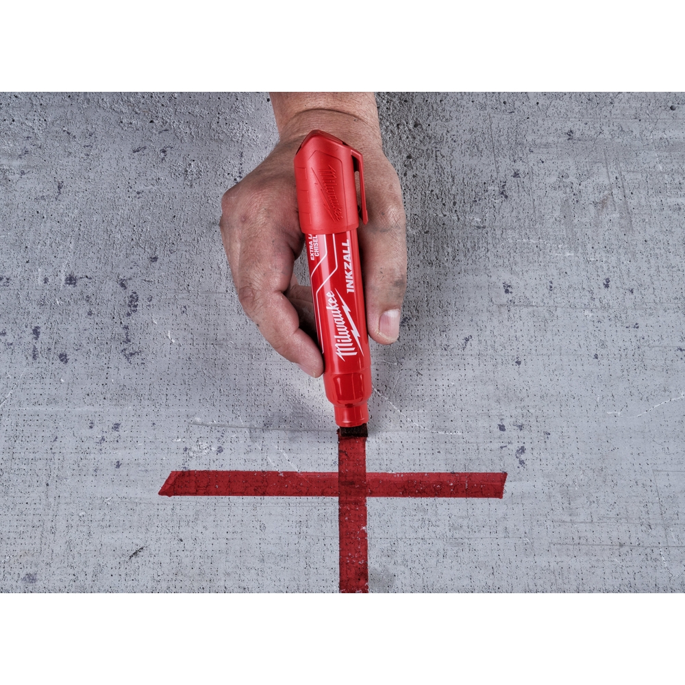 Marqueur pointe XL rouge MILWAUKEE ACCESSOIRES - 4932471560