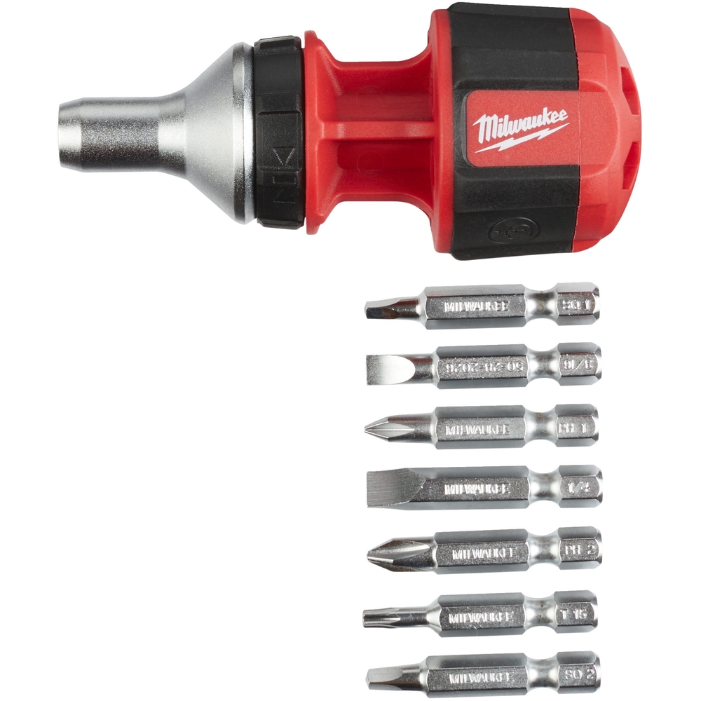 Tournevis compact à cliquet 8 en 1 MILWAUKEE ACCESSOIRES - 4932471868