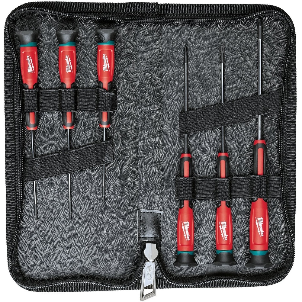 Set de 6 tournevis de précision Torx MILWAUKEE ACCESSOIRES - 4932471870